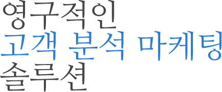 영구적인 고객 분석 마케팅 솔루션